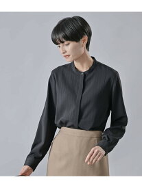 【SALE／30%OFF】シフォンストレッチ 飾りステッチ切替ブラウス Atraer アトラエル トップス シャツ・ブラウス ブラック ブルー【RBA_E】【送料無料】[Rakuten Fashion]