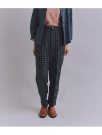 【SALE／50%OFF】【ウォッシャブル】Woolish Block Check ダブルテーパードパンツ SIPULI シプリ パンツ その他のパンツ ホワイト ブラック【RBA_E】【送料無料】[Rakuten Fashion]