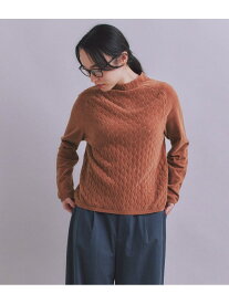【SALE／34%OFF】【ウォッシャブル】Creamy Cotton 木の葉柄ボトルネックニット SIPULI シプリ トップス ニット ピンク ネイビー【RBA_E】【送料無料】[Rakuten Fashion]