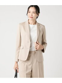 【SALE／42%OFF】【ウォッシャブル】ストレッチ ノッチドラペル2釦ジャケット NEWYORKER WOMEN ニューヨーカー ジャケット・アウター テーラードジャケット・ブレザー ネイビー ベージュ【RBA_E】【送料無料】[Rakuten Fashion]