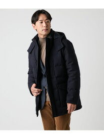 【SALE／20%OFF】【撥水・防風】ポリエステルツイル ラミネート スタンドフードダウンアウター NEWYORKER MEN ニューヨーカー ジャケット・アウター ダウンジャケット・ダウンベスト ネイビー グレー【RBA_E】【送料無料】[Rakuten Fashion]