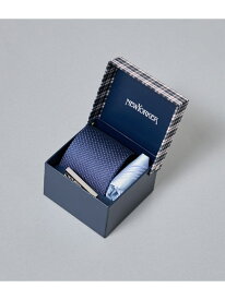 ベーシックネクタイ ボックスセット NEWYORKER MEN ニューヨーカー ファッション雑貨 その他のファッション雑貨 ネイビー【送料無料】[Rakuten Fashion]