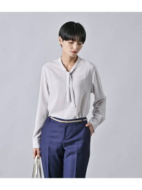 【SALE／30%OFF】シフォンストレッチ 身頃切り替えボウタイブラウス Atraer アトラエル トップス シャツ・ブラウス ワインレッド【RBA_E】【送料無料】[Rakuten Fashion]