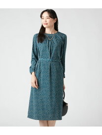 【SALE／26%OFF】スモールフラワープリント 共地ベルト付きワンピース NEWYORKER WOMEN ニューヨーカー ワンピース・ドレス ワンピース グリーン【RBA_E】【送料無料】[Rakuten Fashion]
