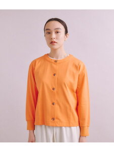 �ySALE�^70%OFF�z[LOTUS×FRESCA]Jersey �����u�N���[�l�b�N�J�[�f�B�K�� SIPULI �V�v�� �g�b�v�X �J�[�f�B�K�� �I�����W�yRBA_E�z�y���������z[Rakuten Fashion]