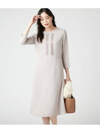 【SALE／28%OFF】【L】ダブルクロス ピンタックワンピース NEWYORKER WOMEN L-SIZE ニューヨーカー エルサイズ ワンピース・ドレス ワンピース ベージュ【RBA_E】【送料無料】[Rakuten Fashion]