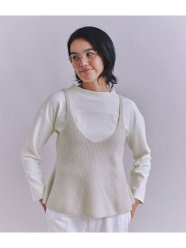 【SALE／50%OFF】Colorful Melange 2wayペプラムキャミニット SIPULI シプリ トップス ニット イエロー グレー【RBA_E】【送料無料】[Rakuten Fashion]