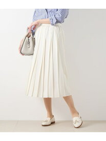 【SALE／60%OFF】バックサテン 変形プリーツスカート NEWYORKER WOMEN ニューヨーカー スカート その他のスカート ホワイト ブルー【RBA_E】【送料無料】[Rakuten Fashion]