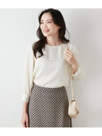 【SALE／50%OFF】ビスコースストライプ 胸切替えブラウス NEWYORKER WOMEN ニューヨーカー トップス シャツ・ブラウス ブラック ホワイト【RBA_E】【送料無料】[Rakuten Fashion]