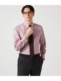 【SALE／40%OFF】NY CARE FREE ハウンドトゥース 長袖ボタンダウンシャツ NEWYORKER MEN ニューヨーカー トップス シャツ・ブラウス ブルー レッド【RBA_E】【送料無料】[Rakuten Fashion]