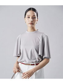 【SALE／65%OFF】トリアセ強撚スムース ケープスリーブ風カットソーブラウス Atraer アトラエル トップス シャツ・ブラウス ブラウン グレー【RBA_E】【送料無料】[Rakuten Fashion]