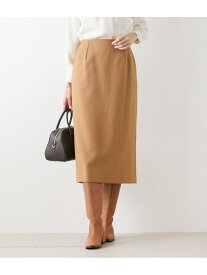 【SALE／40%OFF】【ストレッチ】ウールブレンドダブルクロス ロングタイトスカート NEWYORKER WOMEN ニューヨーカー スカート ロング・マキシスカート ブラウン ネイビー【RBA_E】【送料無料】[Rakuten Fashion]