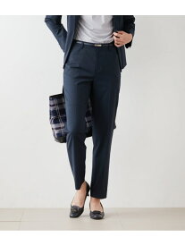 【SALE／50%OFF】【ウォッシャブル】シャークスキン クロップドテーパードパンツ NEWYORKER WOMEN ニューヨーカー パンツ スラックス・ドレスパンツ ブルー【RBA_E】【送料無料】[Rakuten Fashion]
