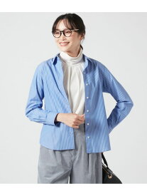 【SALE／40%OFF】シャンブレーダブルストライプ ハンサムフィットヨーク切替長袖シャツ NEWYORKER WOMEN ニューヨーカー トップス シャツ・ブラウス ブルー【RBA_E】【送料無料】[Rakuten Fashion]