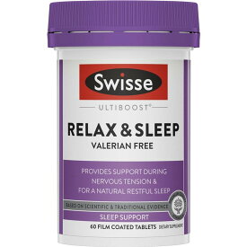 [送料無料] Swisse スイス ウルトラブースト リラックス＆スリープ Relax & Sleep 60錠 サプリメント リラックス 休息サポート 穏やかな時間 夜の習慣 栄養補助食品 海外通販