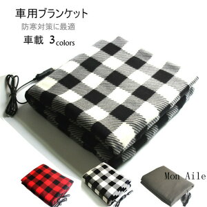 ブランケット 車載 電気 ブランケット ひざ掛け 毛布 温度 調整 大判 110*150cm 車用 シガーソケット 12V 電熱 ヒーター ホット 暖かい 防寒 防災