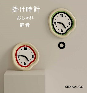 壁掛け時計 おしゃれ 振り子時計 静音 振子時計 壁掛け 不規則な形 オシャレな壁掛け時計 グリーン 時計 壁飾り かけ時計 インテリア 子供部屋飾り 掛け時計 北欧 ウォールクロック 新築祝