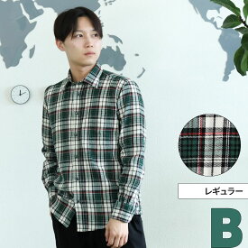 ネルシャツ メンズ 起毛 裏起毛 シャツ チェックシャツ ワイシャツ 長袖 カジュアル お洒落 チェック ギンガム タータン 起毛 ビジカジ腰巻 ●sun-ml-sbu-1828 宅配便のみ 福袋