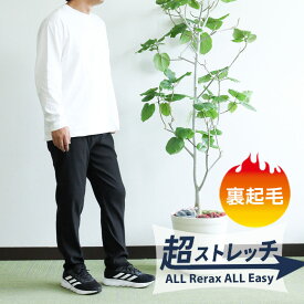 裏起毛メンズ パンツ チノパン 超 ストレッチ あったか ズボン イージーパンツ あったかズボン メンズパンツ ボトムス テーパード スウェット ワーク きれいめ ブラック ネイビー グレー カーキ カジュアル sun-ux-pnt-1945 メール便で送料無料 2枚は2通