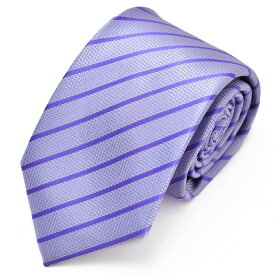 ネクタイ 紫 紫色 パープル バイオレット ストライプ メンズ おしゃれ かっこいい ねくたい 洗濯 necktie ブランド プレゼント 結婚式 ギフト 無地 柄 グレー フォーマル 葬式 就活 人気 at-ux-ne-1316(C) メール便で送料無料