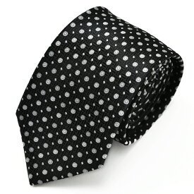 ネクタイ 黒 グレー ブラック ドット おしゃれ メンズ プレゼント 結婚式 ギフト ねくたい 洗濯 可能 tie AT ブランド 無地 柄 葬式 就活 営業 学生 人気 フォーマル at-ux-ne-1298(D) メール便で送料無料