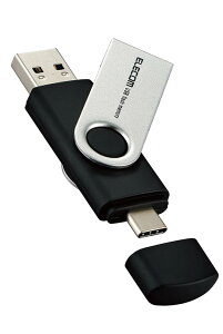 �G���R�� USB������ 256GB ��]�J�o�[ Type-C USBA �Ή� �ő�Ǎ����x100MB MF-TPC3256GBK