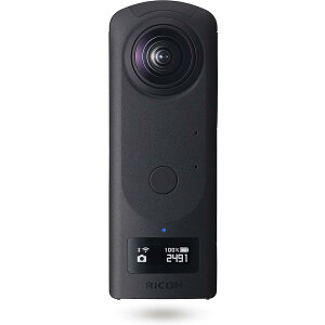 RICOH THETA Z1 51GB �u���b�N 360�x�J���� �yTHETA�V���[�Y�̃t���b�O�V�b�v���f���z�y1.0�^���ʏƎˌ^CMOS�Z���T�[���ځz�y�����������[51GB�z�y23MP���𑜐Î~��z�y��u���␳�@�\ 4K����z�yHDR��
