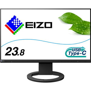 EIZObGC][ USB-Cڑ PCj^[ FlexScan ubN EV2480-ZBK [23.8^ /tHD(1920×1080) /Ch /61Hz]