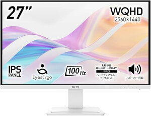MSI rWlXj^[ zCg 27C` WQHD IPSpl 100Hz 1msiMPRTj DisplayHDR 400 VESA75 PRO MP273QW E2