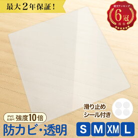 【楽天1位6冠】冷蔵庫マット 防カビ 透明 キズ 凹み 防止 クリア 高耐久 防カビ加工 ポリカーボネート 冷蔵庫下マット 冷蔵庫マット極 iHouse all 62 53 65 70 75 cm 厚さ2mm 200L 400L 600L 1年保証 送料無料 床 保護 プラスチック パネル シート ハード PVCより強度10倍