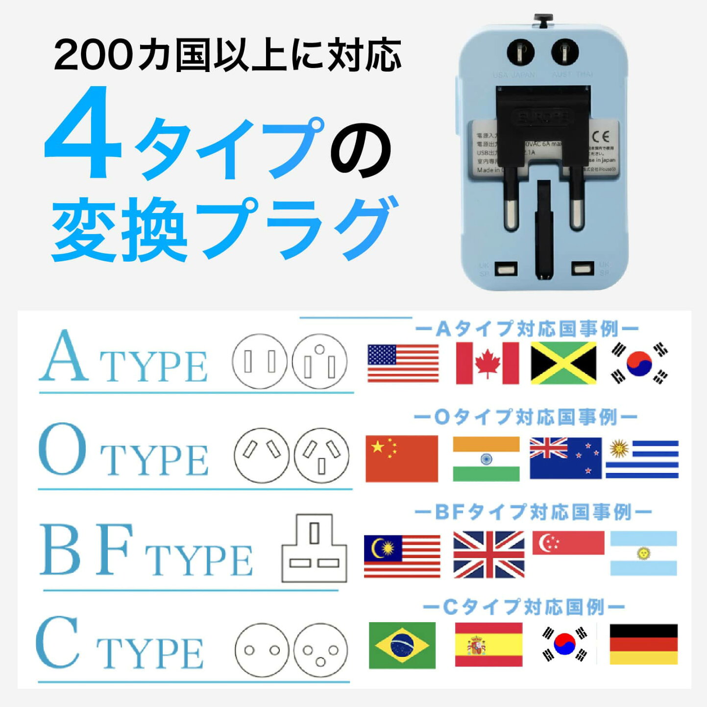 楽天市場 | Nextオンライン - 海外旅行・出張で失敗しない！変換プラグの選び方と国別対応表