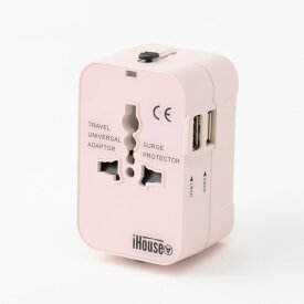 【楽天6冠】★4.57圧倒的高評価！ 海外 変換プラグ 200ヶ国以上対応 USB 2ポート搭載 同時3台 マルチ変換プラグ コンセント iPhone スマホ 世界対応 ACアダプター 最大2.1A 急速充電 軽量 ヨーロッパ アメリカ オーストラリア 韓国 台湾 O BF C タイプ ケース付き 1500W