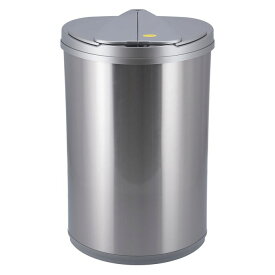 不二貿易 ゴミ箱 センサーダストボックス 47L 横開閉式 ダストボックス 蓋付き スライドフタ 省スペース センサー式 扇形 半円形 キッチン リビング ダイニング シンプル 高級感 おしゃれ 16196