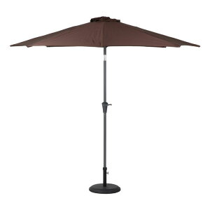 不二貿易 ガーデンパラソル アルミパラソル 270cm ブラウン 幅2440mm 奥行2440mm 高さ2340mm 庭 ガーデンファニチャー 85186