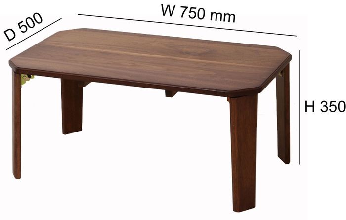 【ります】 ローテーブル 座卓 センターテーブル 木目柄 折れ脚 折り畳み 座卓 おしゃれ シンプル 一人暮らし bois Table75 T-2450BR：宇治ｓｔｙｌｅ ラバーウッ