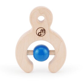 ラトル：DARUMA（ダルマ）/ BLUE / MGWTRA08 / マストロ・ジェッペット / 3ヶ月〜 木製 日本製 キッズ・ベビー おもちゃ がらがら・ラトル / 370088