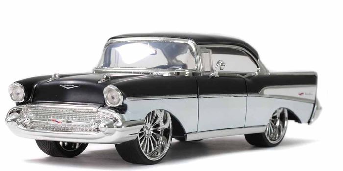 1 24 1957 シェビー ベル エアー ブラック ホワイト 80％以上節約 ミニカー お買得 TOYS コレクション JADA 趣味 JADA32299 車