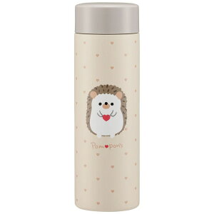 スケーター 超軽量ボトル350ml PomponS ハリネズミ 直飲み水筒 水筒 保温 保冷 コンパクト かわいい 大人 子ども 女の子 キャラクターグッズ STYL4