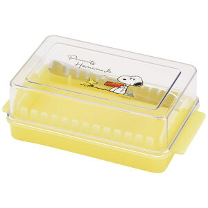 スケーター 定量カッティングバターケース SNOOPY水彩 スヌーピー ピーナッツ BTG1N バターケース バターカッター ナイフ付き ガイド付き パン 製菓 バター 保存 キッチン 調理 かわいい キャラ