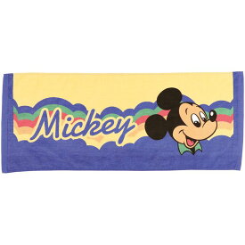 スケーター フェイスタオル 34×83cm レトロ ミッキー ミッキーマウス ディズニー タオル 手拭きタオル 綿100% 子ども 子供 キッズ 男の子 女の子 キャラクターグッズ かわいい TOF80 Skater towel