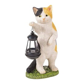 セトクラフト ソーラーオーナメント(CAT)ミケ ガーデンオーナメント ガーデンライト 防雨仕様 かわいい 猫 ネコ SR-8001