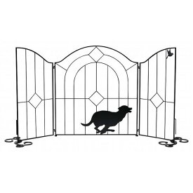 セトクラフト シルエットゲート(DOG)run ガーデンフェンス ゲート スチール 犬 イヌ かわいい おしゃれ ガーデンファニチャー S23-0572