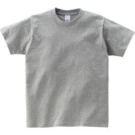 【おまとめ6枚セット】 Print Star ティーシャツ CVT5.6オンス CVT ヘビーウェイトTシャツ/杢グレー/120cm ジュニア 子供 男子 女子 シンプル 部屋着 まとめ買い