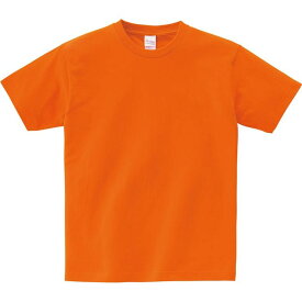 【おまとめ6枚セット】 Print Star ティーシャツ CVT5.6オンス CVT ヘビーウェイトTシャツ/オレンジ/120cm ジュニア 子供 男子 女子 シンプル 部屋着 まとめ買い