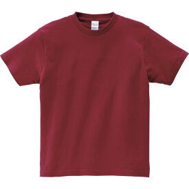 【おまとめ6枚セット】 Print Star ティーシャツ CVT5.6オンス CVT ヘビーウェイトTシャツ/バーガンディ/120cm ジュニア 子供 男子 女子 シンプル 部屋着 まとめ買い