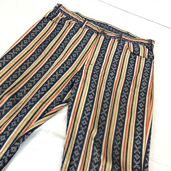 楽天市場】Levi's リーバイス 1970年代 70s Sta-Prest スタプレ ネイティブ ストライプ タタキ 白タブ 42TALON ビンテージ vintage デニム パンツ ボトム BIG E マルチカラー 実寸W38程度 メンズ 男性 MENS 紳士 貝塚店 ITUR170VIRHU 【中古】 RKRR249J : NEXT51楽天市場店 楽天市場】Levi's リーバイス 1970年代 70s Sta-Prest スタプレ ネイティブ ストライプ タタキ 白タブ 42TALON ビンテージ vintage デニム パンツ ボトム BIG E マルチカラー 実寸W38程度 メンズ 男性 MENS 紳士 貝塚店 ITUR170VIRHU 【中古】 RKRR249J : NEXT51楽天市場店