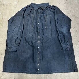 Unknown SPECIAL! 1900's Biaude Coat フレンチインディゴリネンスモック 羊飼い 農夫 アンティーク early 20th century 三国ケ丘店 ITE42U2J3IY0 【中古】 RM2540H