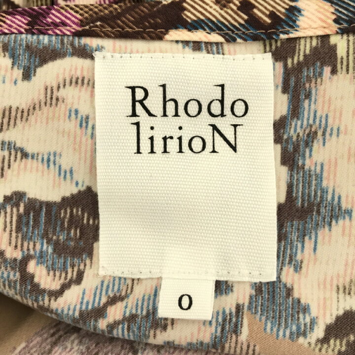 楽天市場】RHODOLIRION ロドリリオン キャミワンピース 花柄 フリル 総  