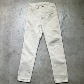 LEVI'S リーバイス 60's 518 SLIM FIT コットンツイルパンツ カツラギ 刻印B アイボリー スリムフィット 実寸W29 三国ケ丘店 IT4J9PJNTDGS 【中古】 RM2580H