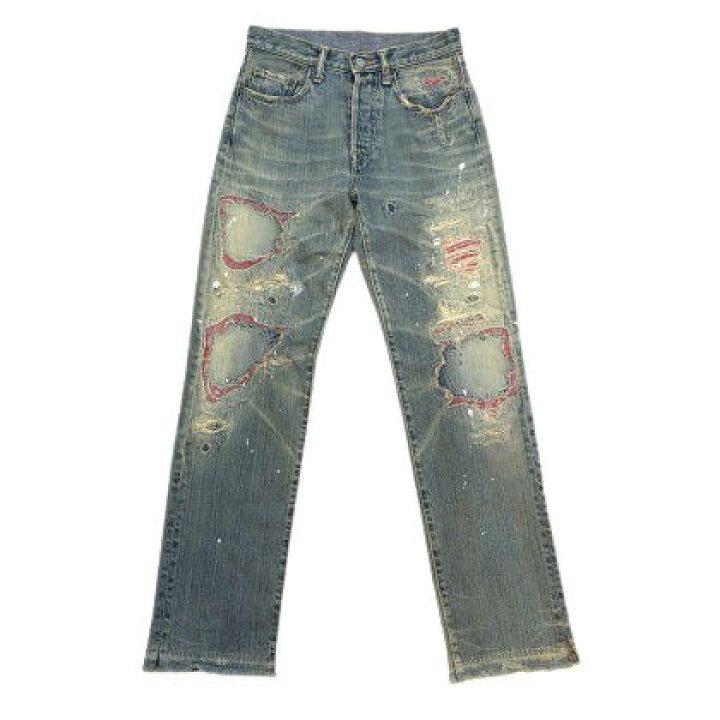 楽天市場】KAPITAL LEGS キャピタル レッグス Studs Damaged Denim  